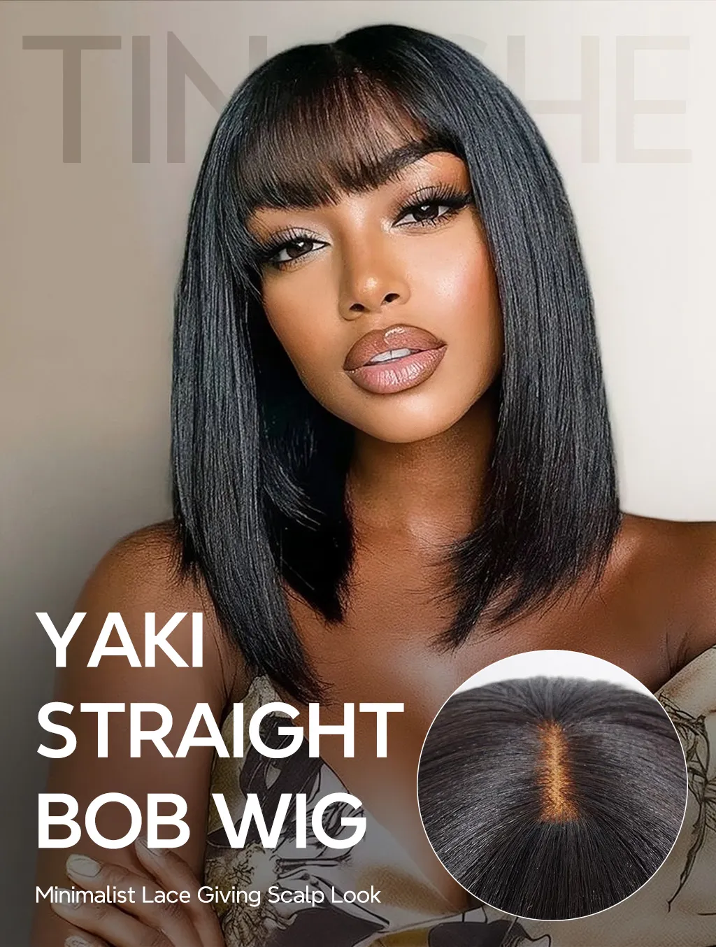 Tinashe hair yaki straight bob wig details (2)