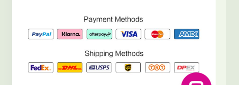 Tinashe payment and shipping