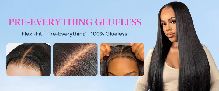 Glueless wig banner mobile