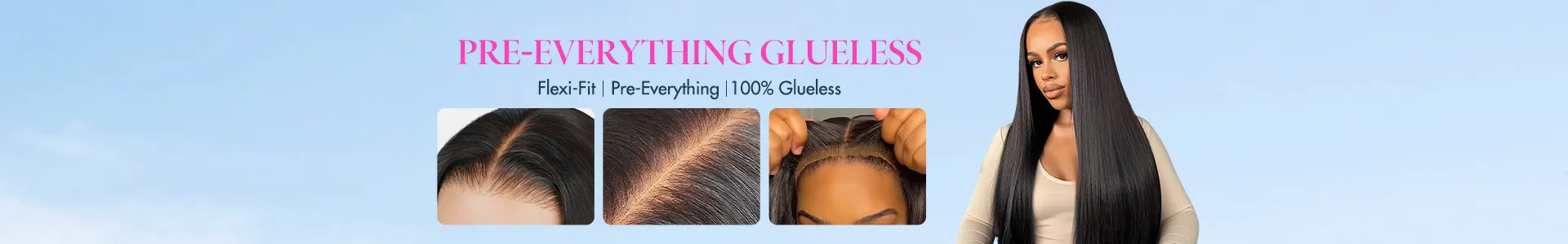 Glueless wig banner