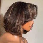 Tinashe hair highlight 1b-22 layer bob wig (2)