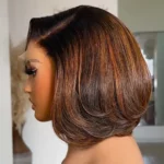 Tinashe hair highlight brown layer bob wig (2)