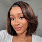 Tinashe hair highlight brown layer bob wig (6)