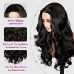 Tinashe hair yaki loose wave half wig 2