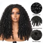 Tinashe hair burmese curly half wig (6)