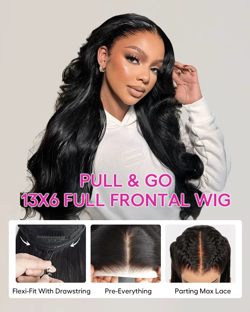 Tinashe hair pull go 13x6 full frontal wig details