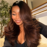 Tinashe hair ombre brown layered loose wave wig (5)