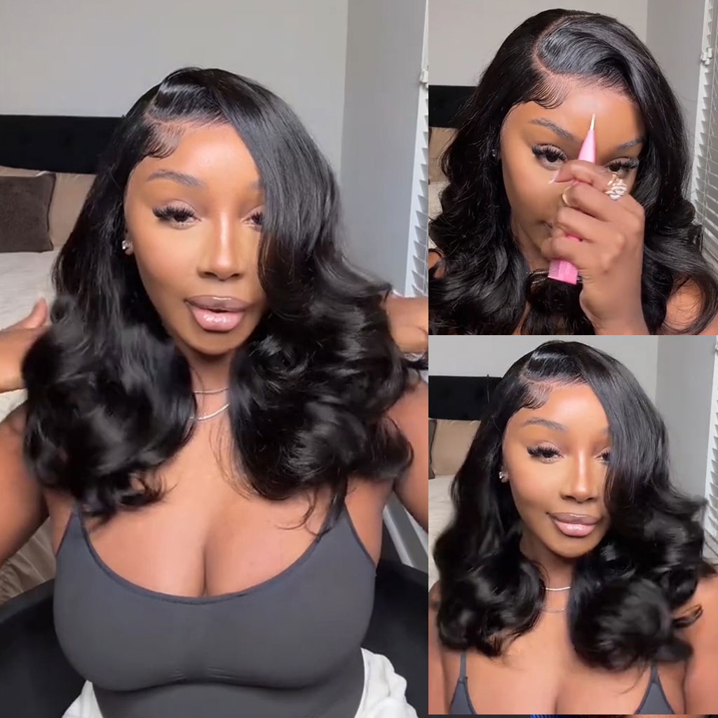 Tinashe Hair Layered Cut Loose Wave Glueless Wig C-Side Part 6x5 HD Lace Wig Natural Hairline With Baby Hair - 20 inch - 13x6 Lace - 180%