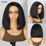Tinashe hair kinky straight half bob wig 4