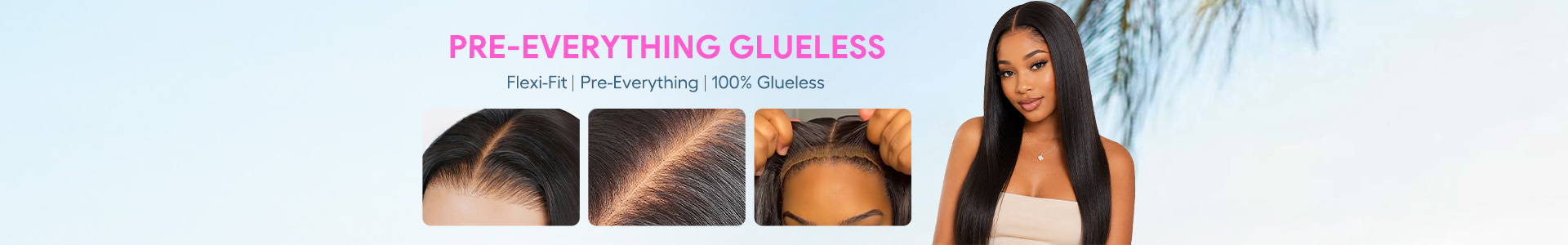Glueless wig