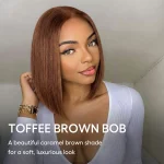 Tinashe hair Toffee brown bob wig (3)