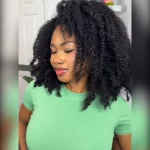 Tinashe hair afro curly half wig 2