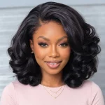 Tinashe hair bouncy loose wave bob half wig (3)