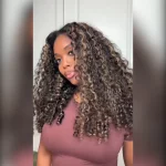 Tinashe hair highlight 1b-22 burmese curly half wig (10)