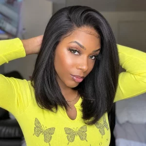 Tinashe Hair yaki straight bob half wig (3)