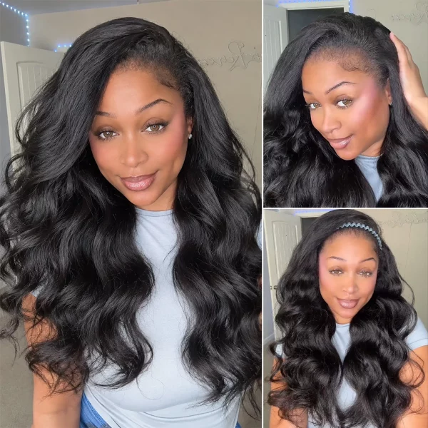 Tinashe hair kinky body wave half wig (2)